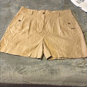 Calvin Klein Tan High Waist Women Shorts